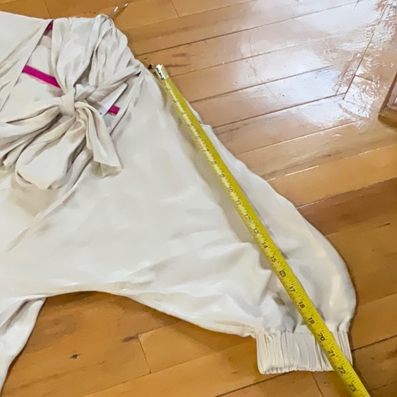 ZARA SATIN EFFECT LONG TUNIC BLOUSE - Picture 14 of 16